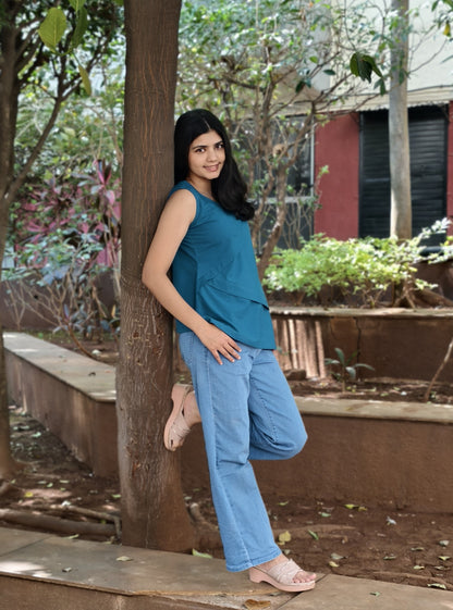 Pure Cotton Hand Crafted Short Top