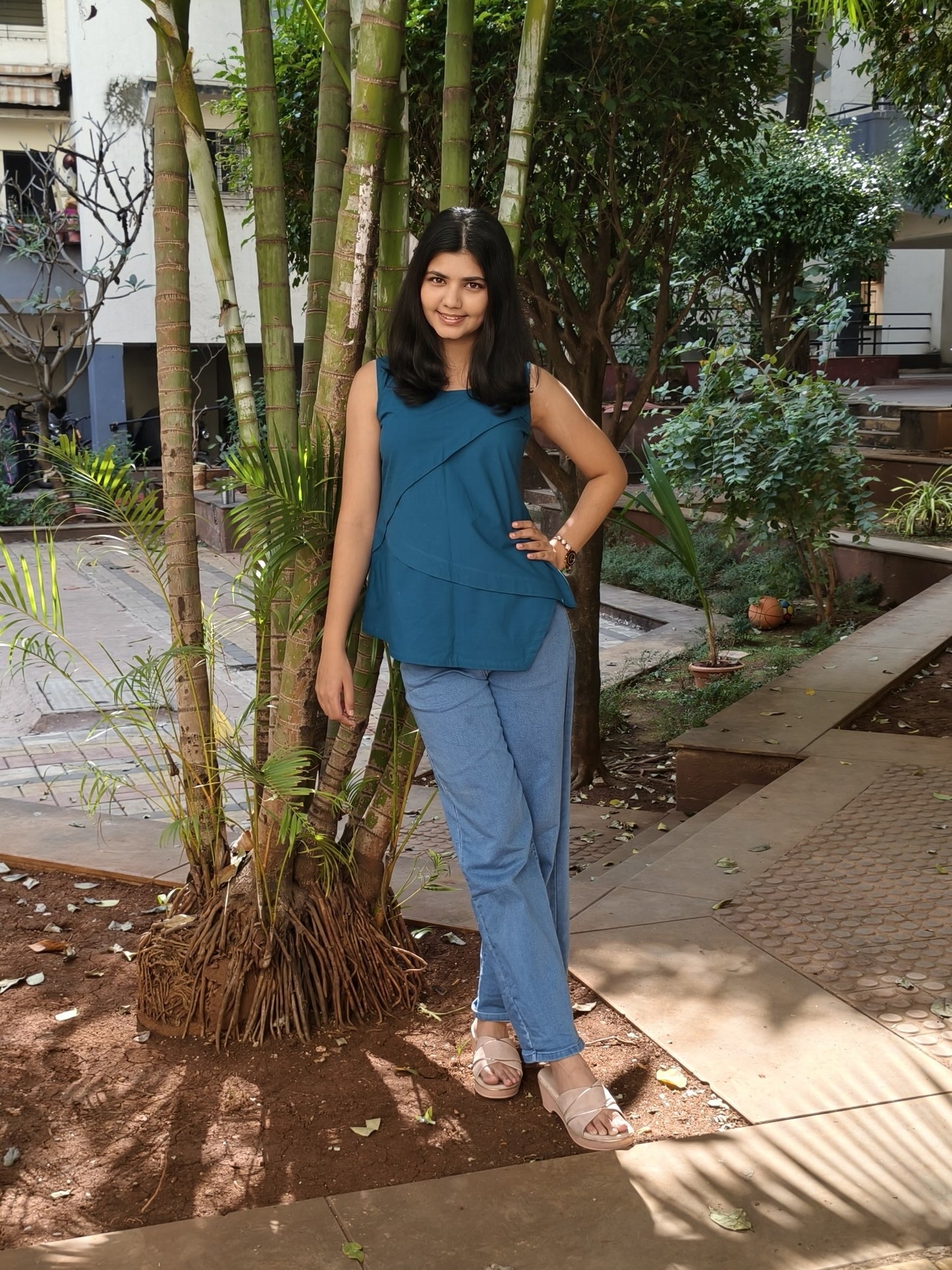Pure Cotton Hand Crafted Short Top