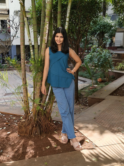 Pure Cotton Hand Crafted Short Top