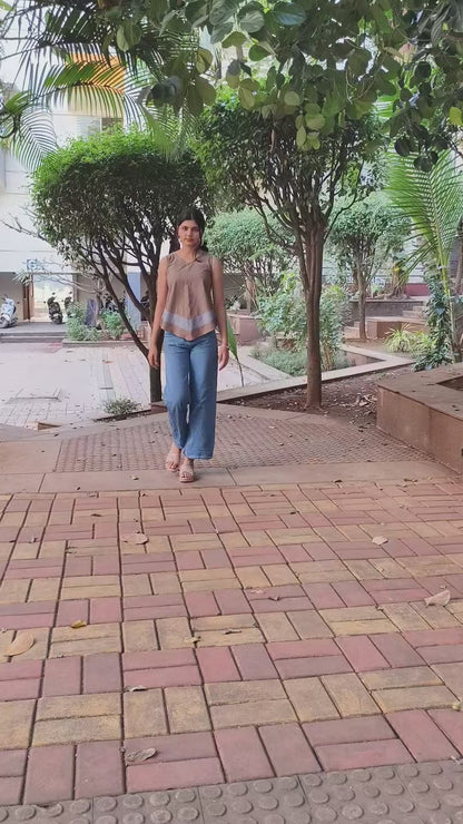 Pure Cotton Hand crafted Short Top