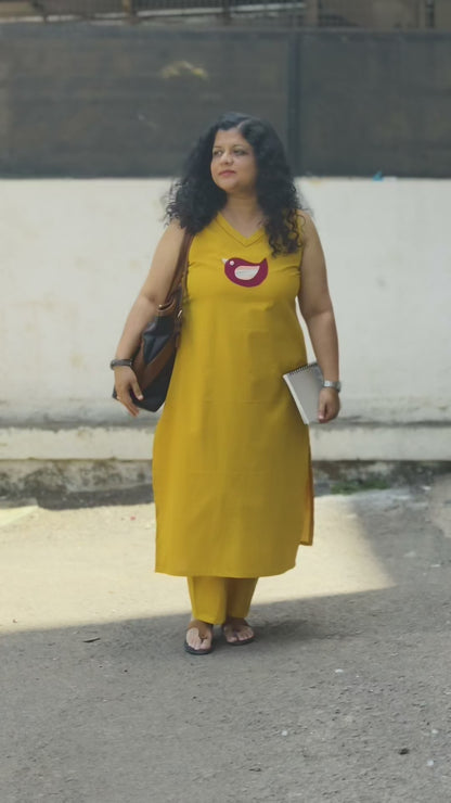 Pure Cotton Hand Crafted Straight Kurti