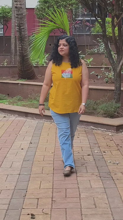 Pure Cotton Hand Painted Short Top