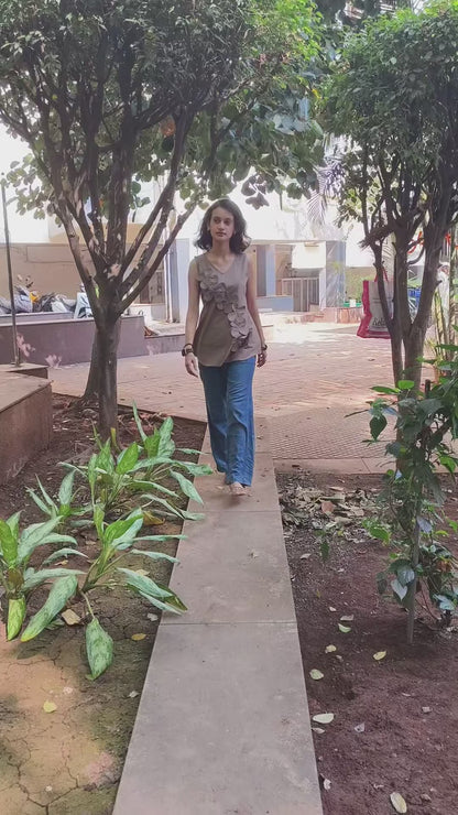 Pure Cotton Hand Crafted Short Top