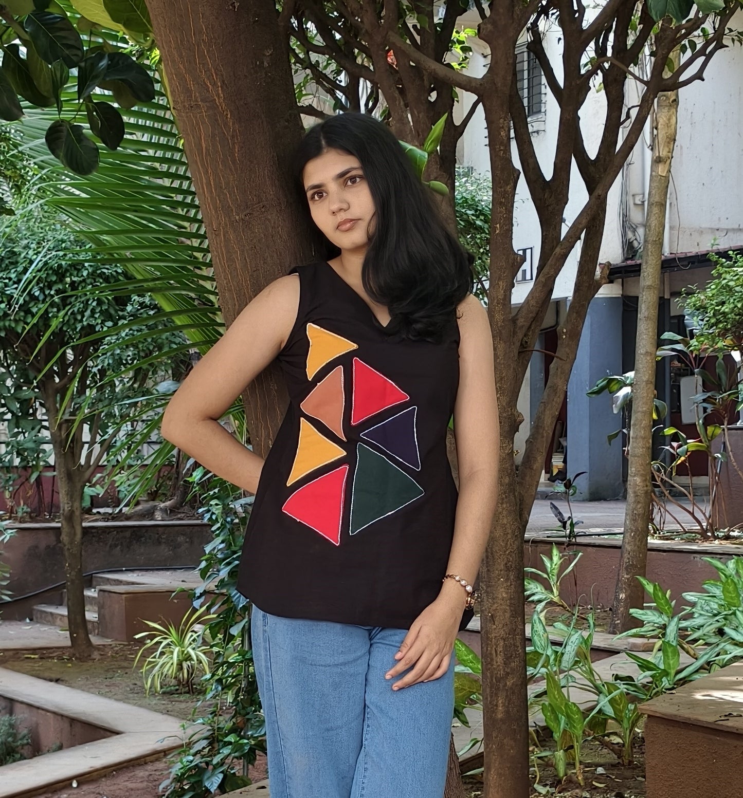 Pure Cotton Hand Crafted Short Top