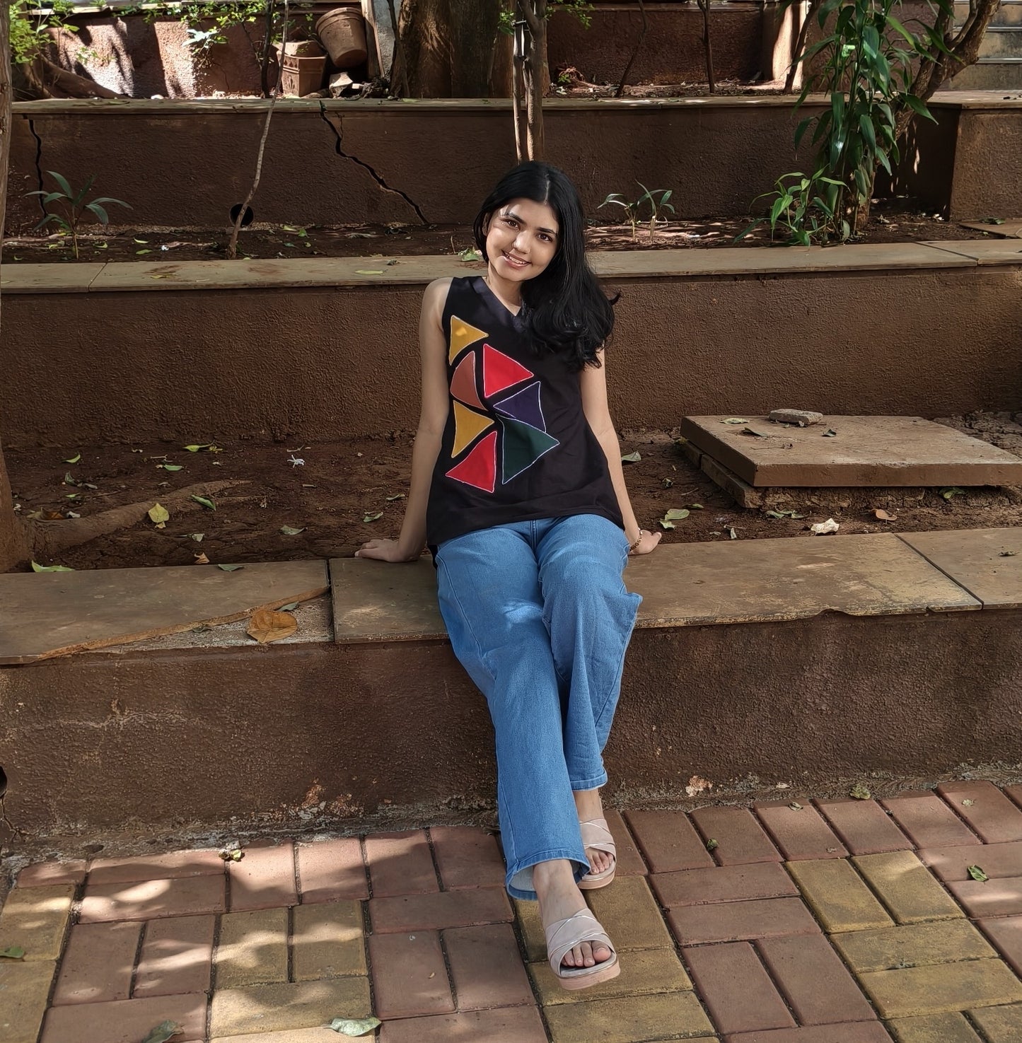 Pure Cotton Hand Crafted Short Top