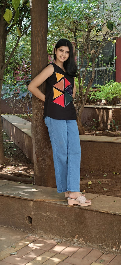 Pure Cotton Hand Crafted Short Top