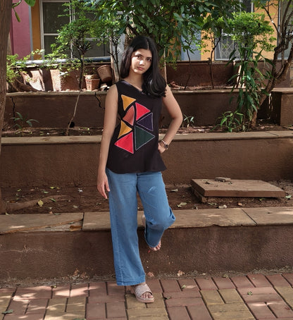 Pure Cotton Hand Crafted Short Top