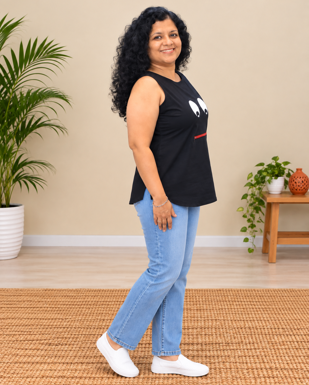 Pure Cotton Hand Crafted Short Top