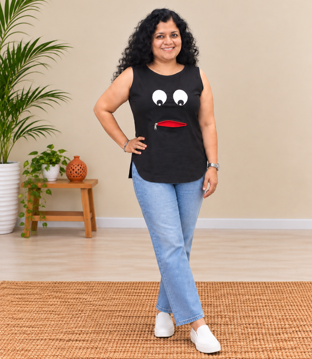 Pure Cotton Hand Crafted Short Top
